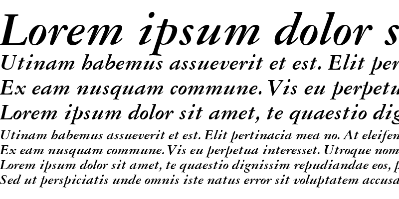 Sample of Garamond Reprise OldStyle SSi Bold