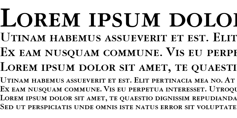 Sample of Garamond Reprise OldStyle SSi Bold Small Caps