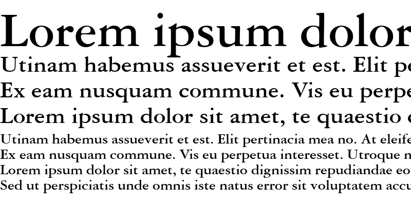 Sample of Garamond Reprise SSi Bold