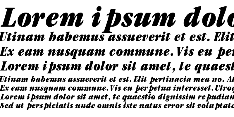 Sample of GaramondBlackCondSSK Bold Italic