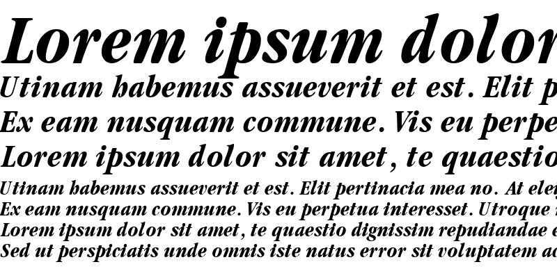 Sample of GaramondBlackCondSSK Italic