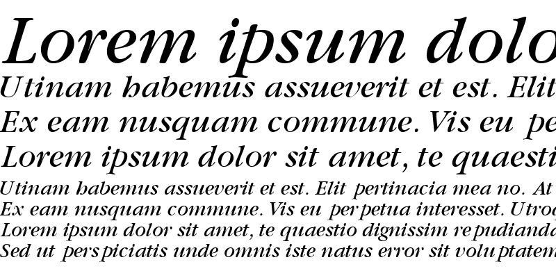 Sample of GaramondBookSSK Italic