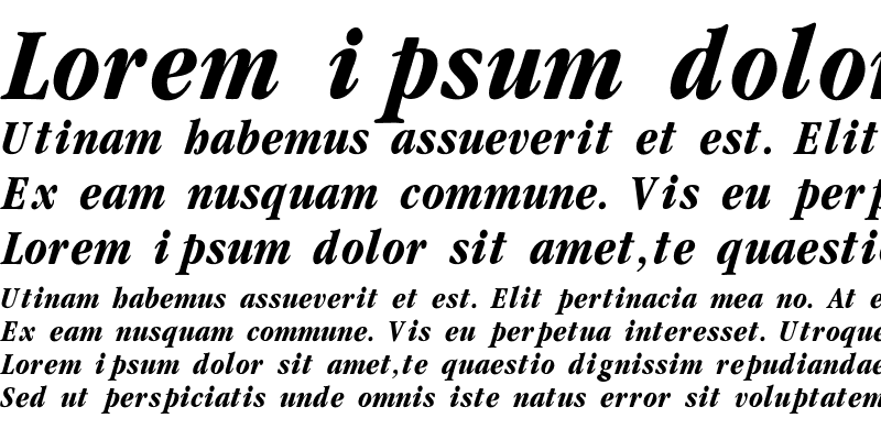 Sample of Garamondcond-Bold-Italic