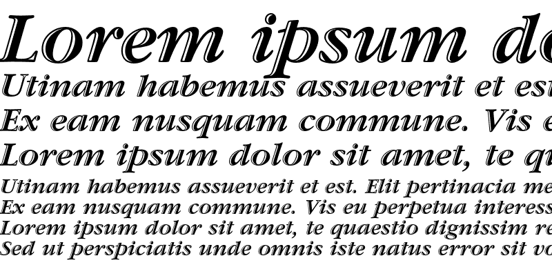 Sample of GaramondHandICG Italic
