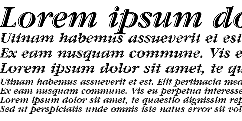 Sample of GaramondHandtEF Bold Italic