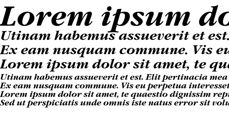 Sample of GaramondItcTEE Bold Italic