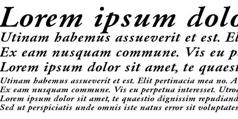 Sample of GaramondMediumExt-Normal-Italic Regular