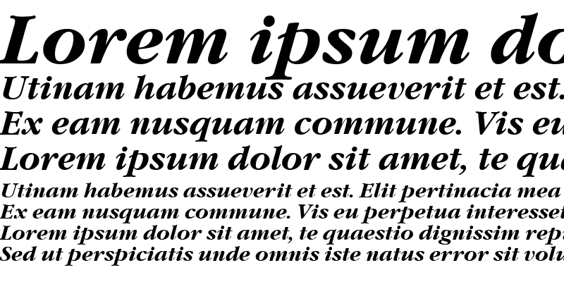 Sample of GaramondNova Bold Italic