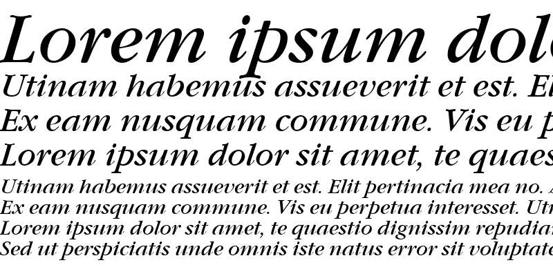 Sample of GaramondNova Italic