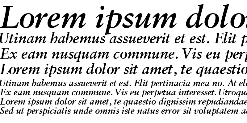 Sample of GaramondRetrospectiveSSK Bold Italic