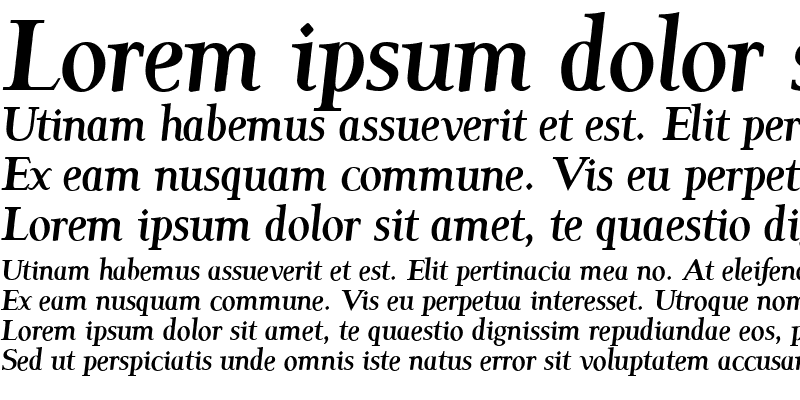 Sample of Garava Bold Italic