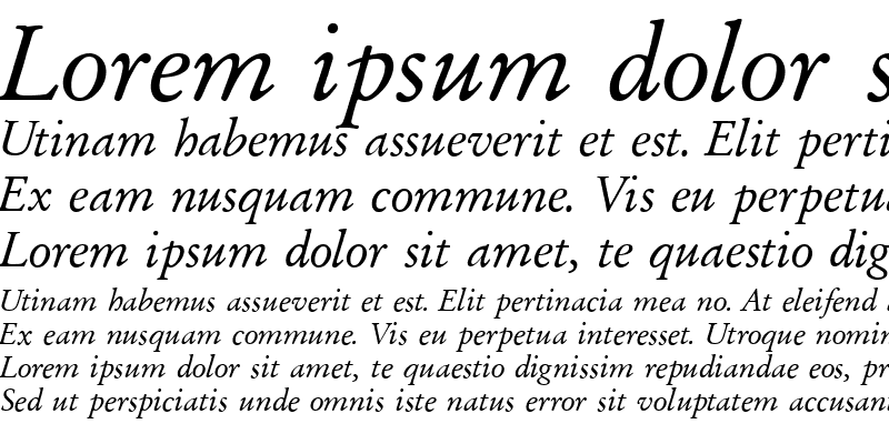 Sample of Garfeld-Original Italic