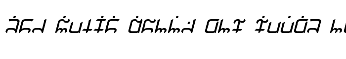 Preview of Gargish Italic