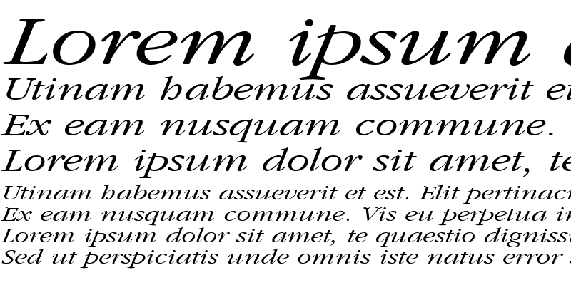 Sample of GarnetBroad Italic