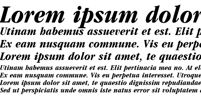 Sample of GarnetCondensed Bold Italic
