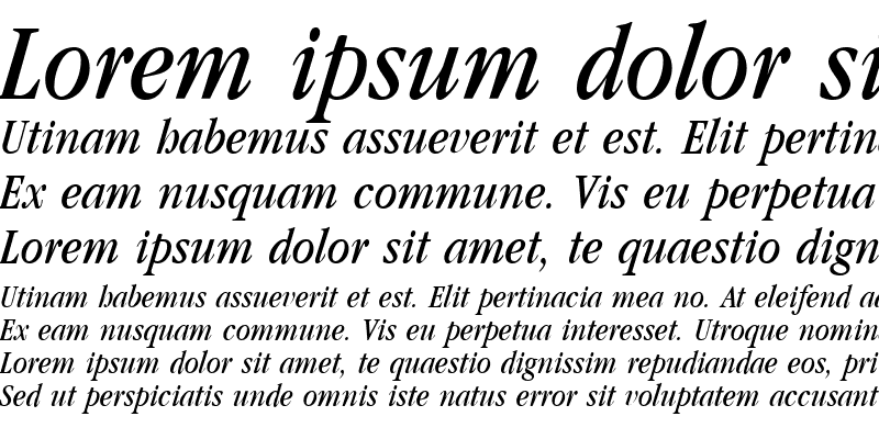 Sample of GarnetCondensed Italic