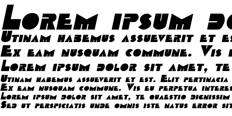 Sample of Garret Italic
