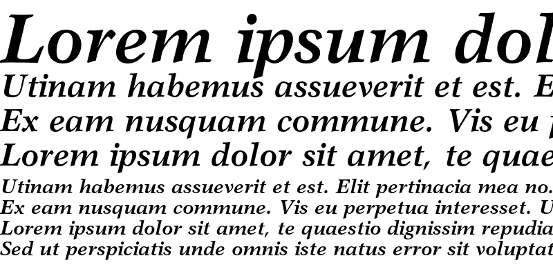 Sample of Garth Graphic Bold Italic