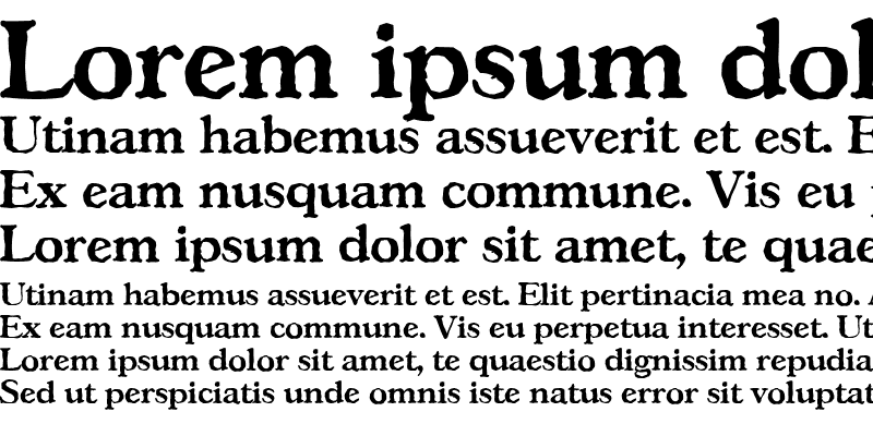 Sample of GascogneAntique Bold