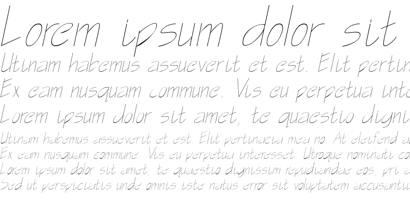 Sample of GasparillaSSK Italic