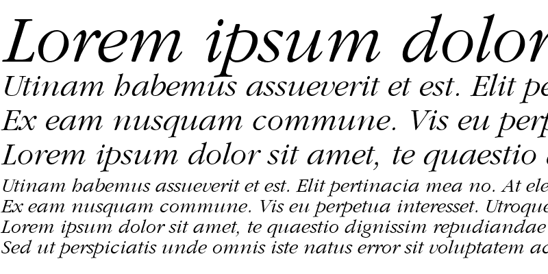 Sample of Gatineau Italic