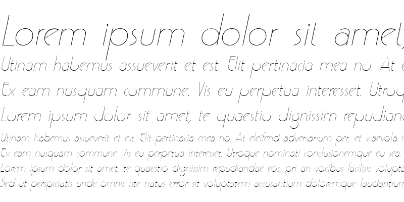Sample of GatsbyFLF Medium Italic