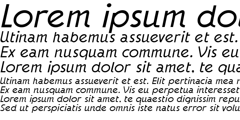 Sample of GaumontLight Italic