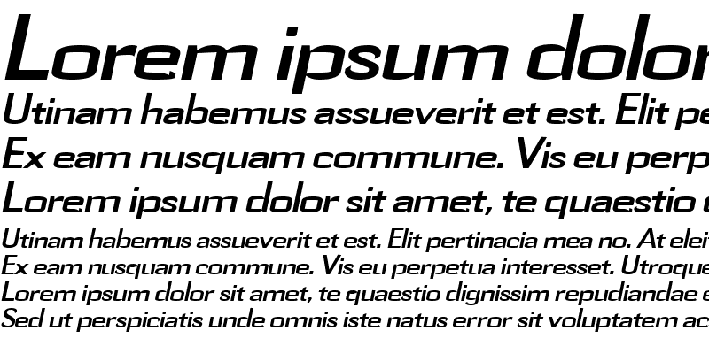 Sample of Gauss Italic