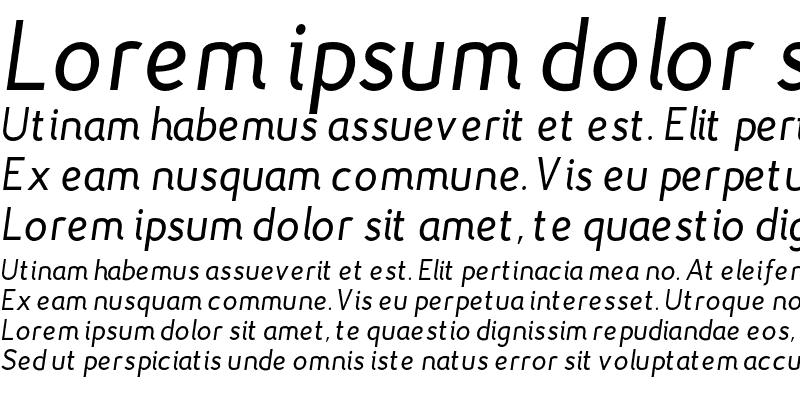 Sample of Gautama Italic