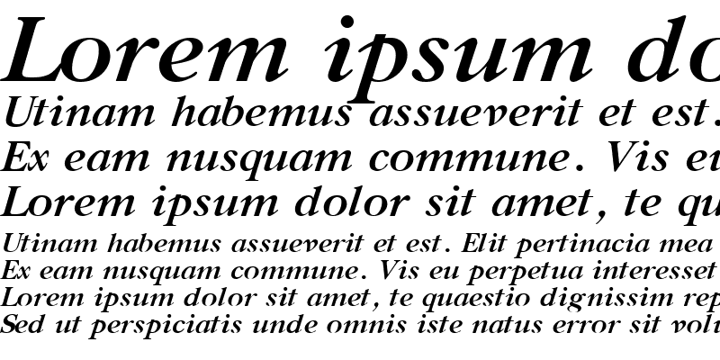 Sample of Gazeta Titul Bold Italic