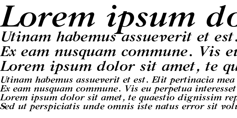 Sample of GazetaTitulC Bold Italic