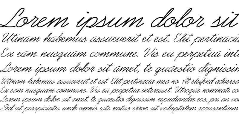 Sample of GE Arabesque Script Italic