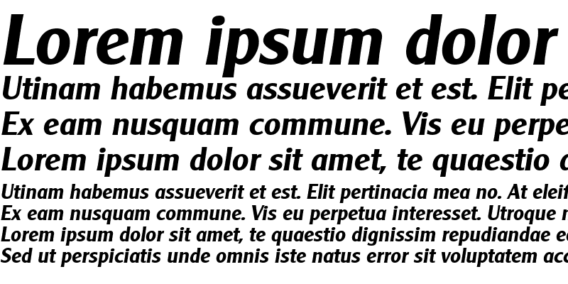 Sample of GE Early Gothic Bold Italic