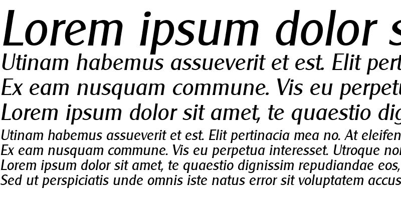 Sample of GE Early Gothic Italic