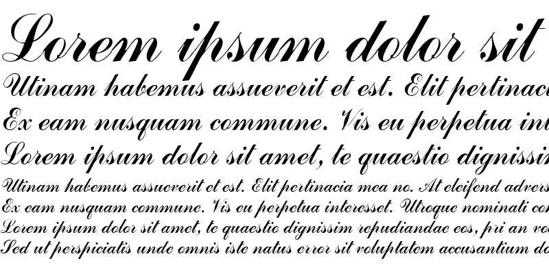 Sample of GE Journeyman Script Italic