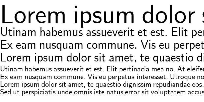 Sample of GE Novus Sans