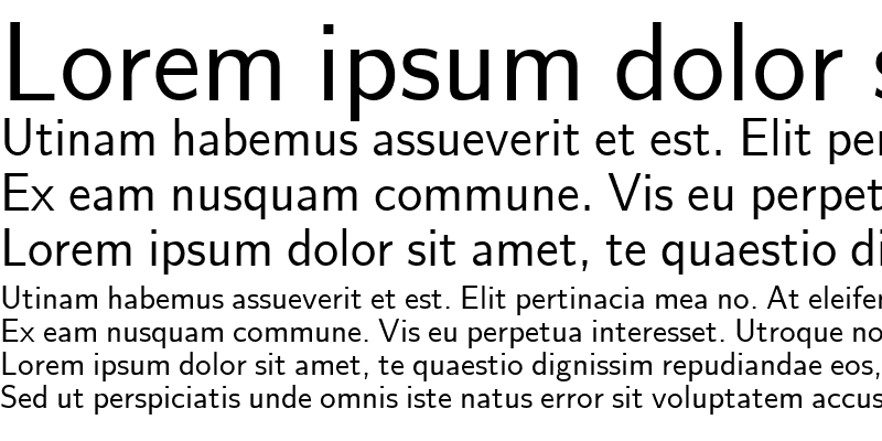 Sample of GE Novus Sans Regular