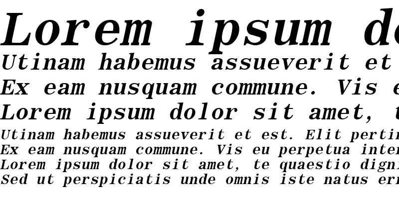 Sample of GE Romulus FW Bold Italic