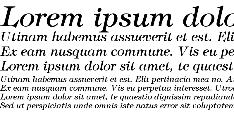 Sample of GE Timpani Italic