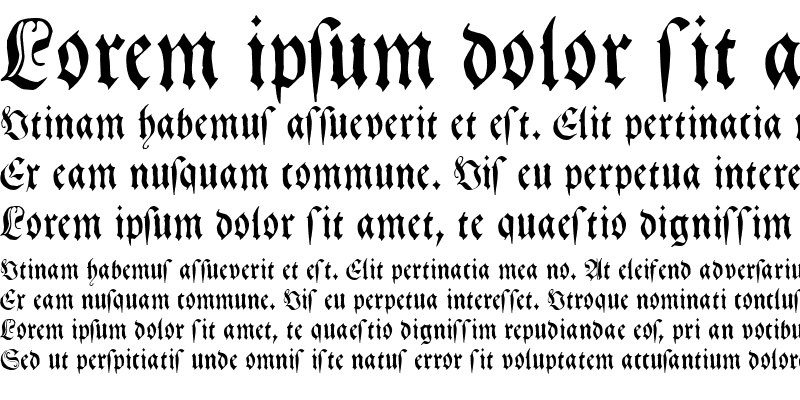 Sample of Gebetbuch Fraktur