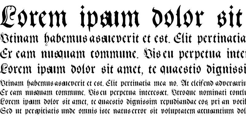 Sample of GebetbuchFraktur