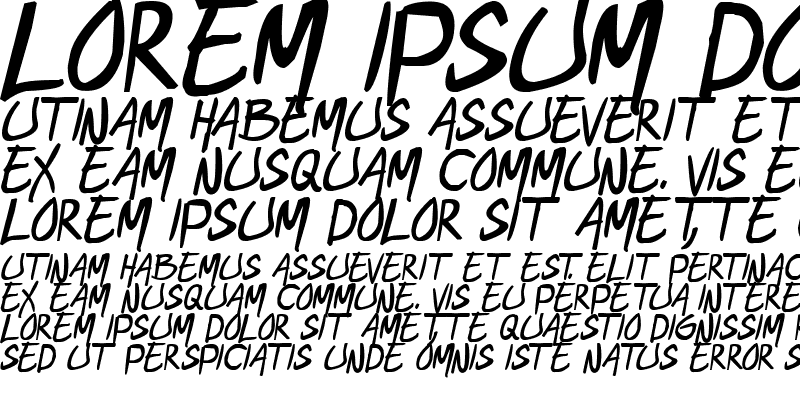 Sample of geekriot Bold Italic