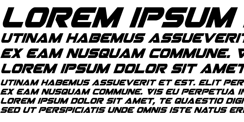 Sample of Gemina Condensed Italic