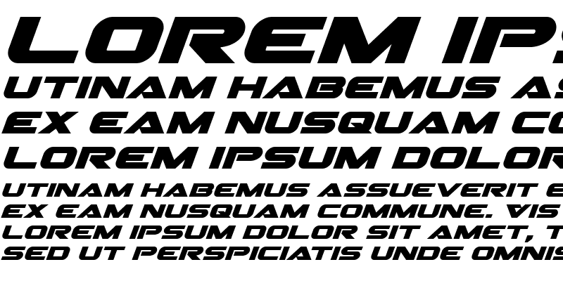 Sample of Gemina Expanded Italic