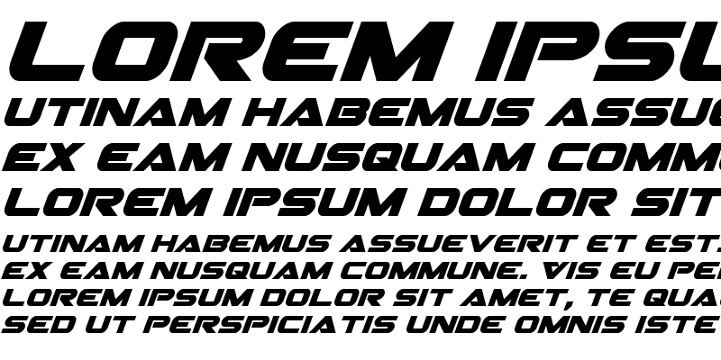 Sample of Gemina Italic