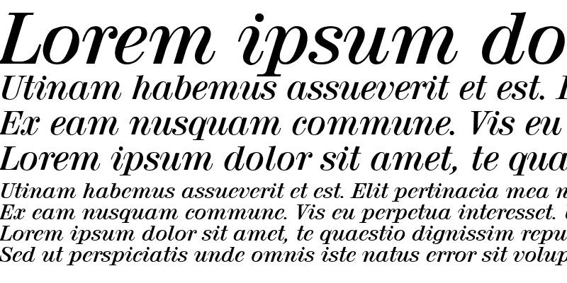 Sample of Geneva SF Bold Italic