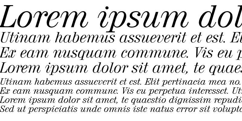 Sample of Geneva SF Italic