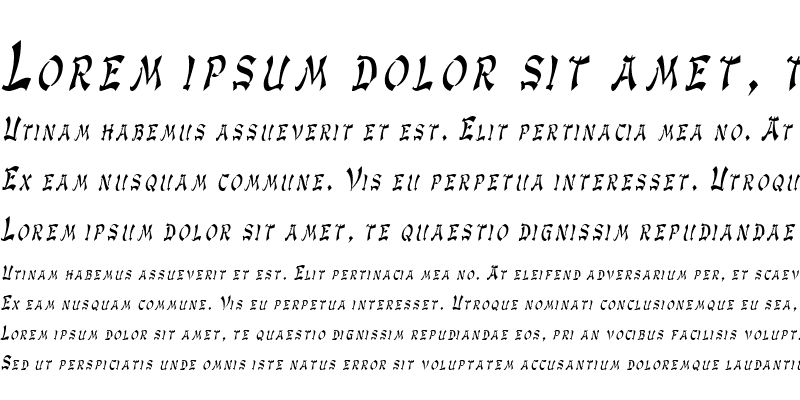 Sample of GengisKahnCondensed Italic