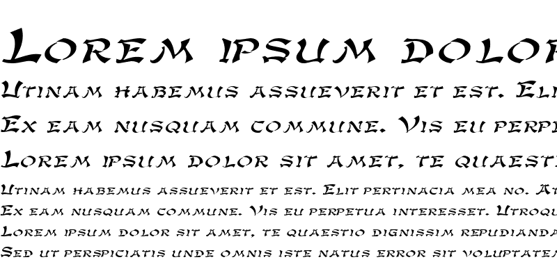 Sample of GengisKahnExtended Italic