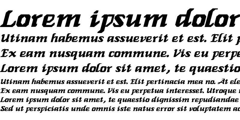 Sample of GenoaItalic Regular